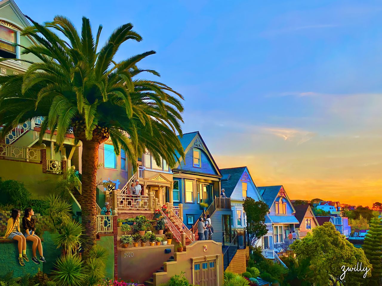 22nd and Paradise - custom framed artwork