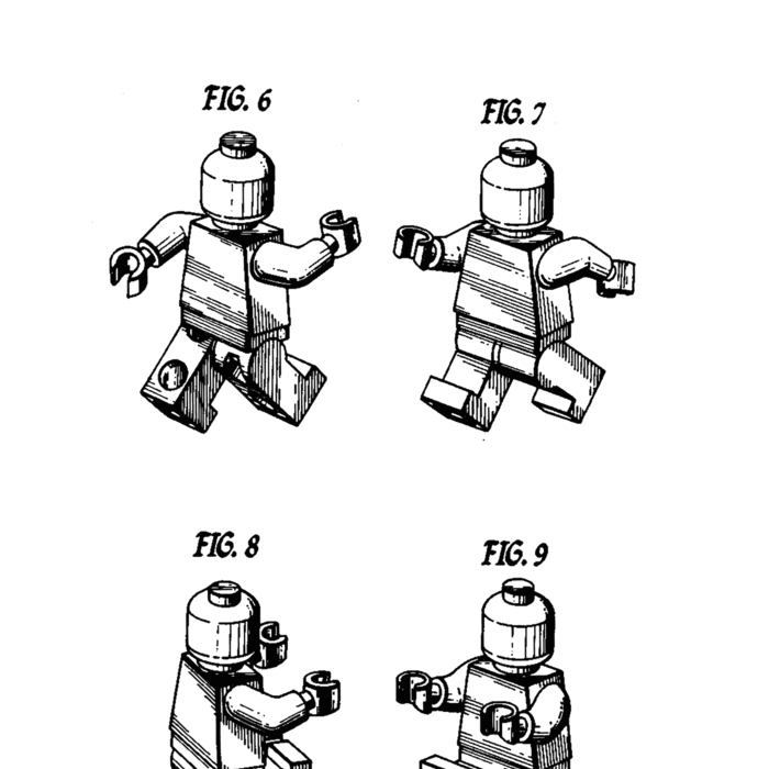 Lego Man - framed artwork