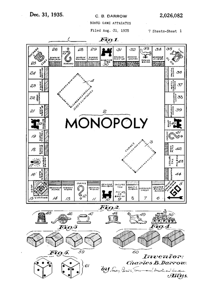 Monopoly - custom framed artwork