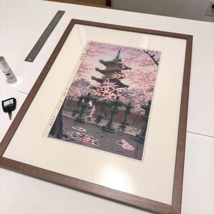 Verified review from Zach Melendez" "I have been buying level frames custom frames for about 4-5 years now and they continue to impress me. My latest custom walnut frame for a woodblock print is about the most meticulous and perfect craftsmanship I’ve seen in a frame. The craftsmanship elevates the entire piece once framed. Whoever made this particular frame at level needs to be commended." 