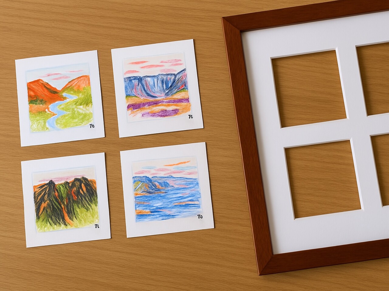 Designing a custom collage frame for at home framing