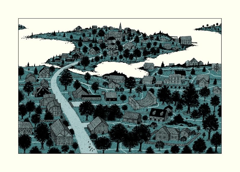 Salad Days - custom framed artwork