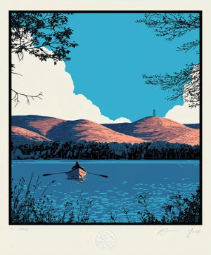 005 - My Everyday Life Is Adventure - custom framed artwork