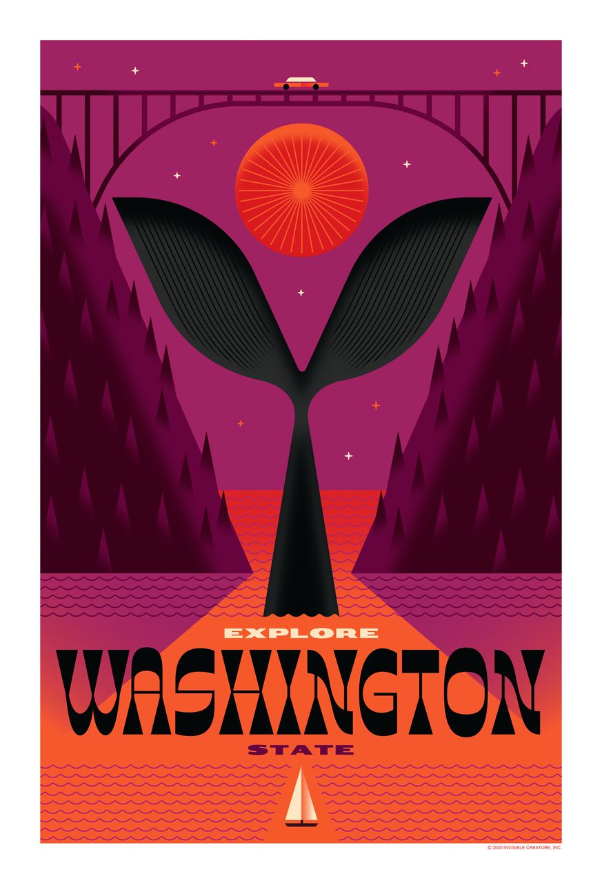 Explore Washington: Deception Pass - custom framed artwork