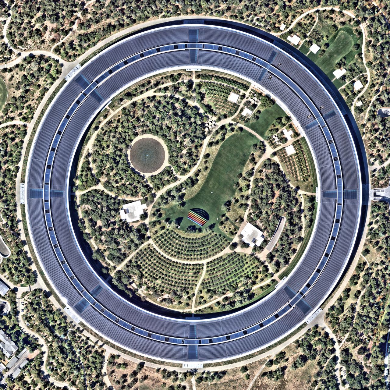 Custom Print - Apple Park Square - custom framed artwork