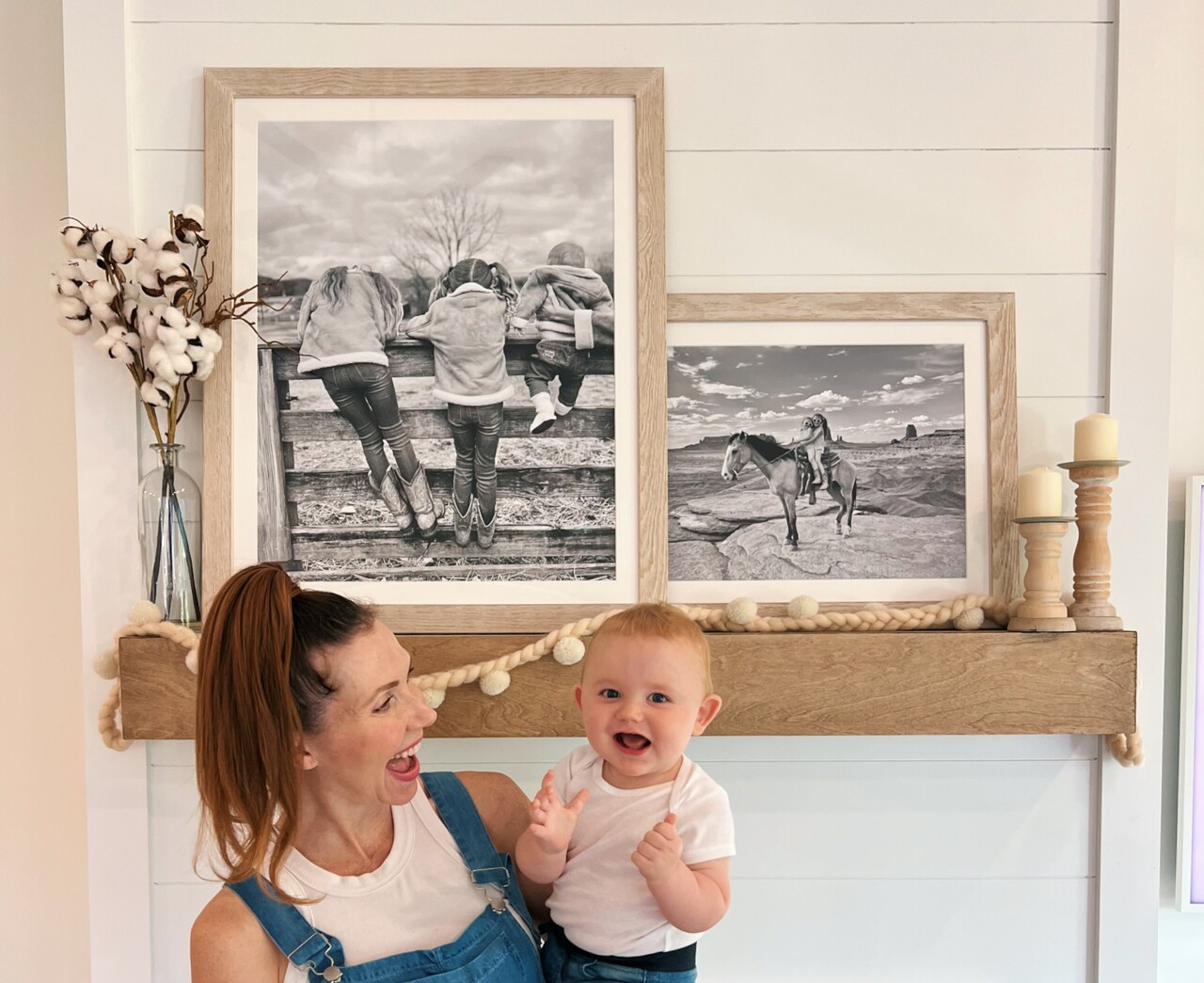Perfect gift idea for mom - framed family photos 