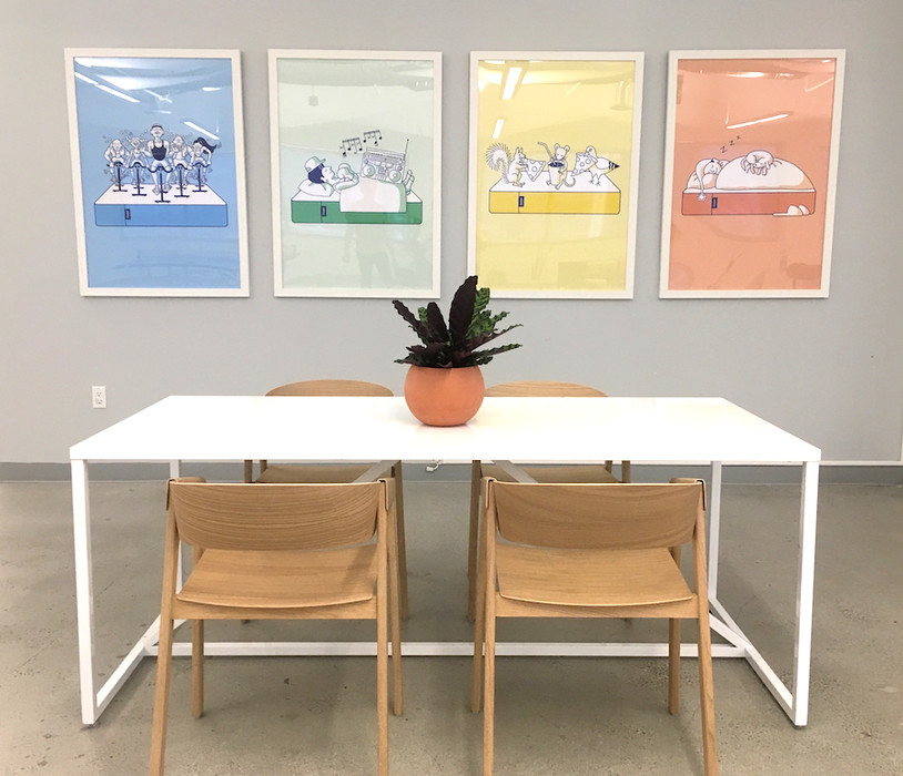 Custom framing artwork and photos for conference rooms