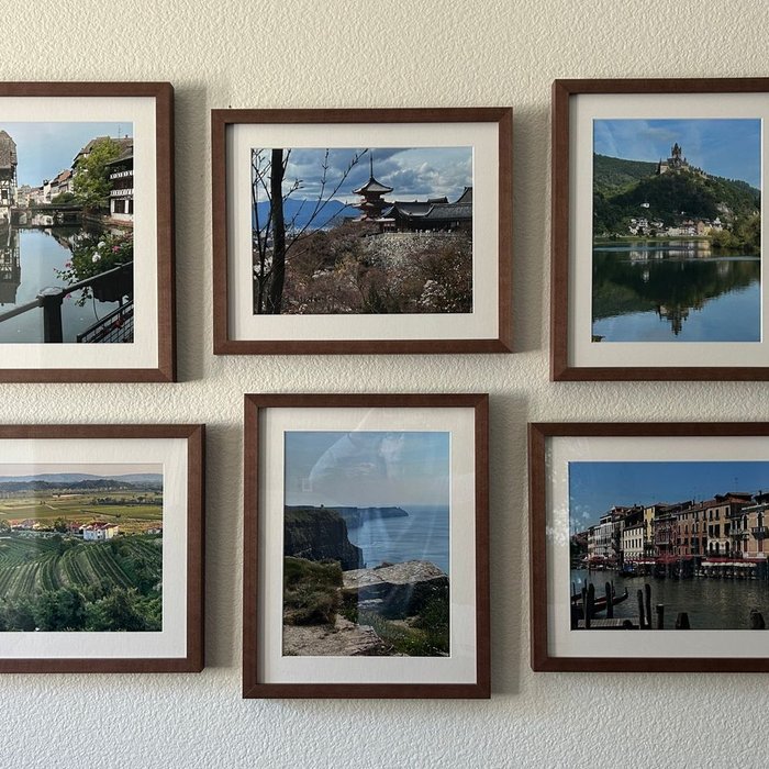 Verified review from Kathy: I framed several photos from some recent trips we took and they came out great. They have many more frame choices than other sites and the order process was very easy. I’m very happy with the final product.