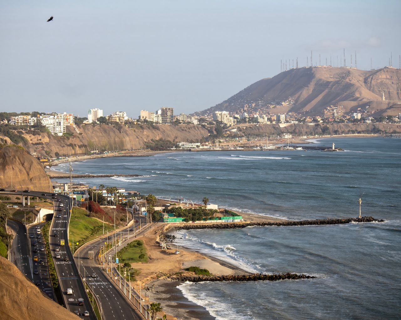 Overlooking the Pacific - custom framed artwork