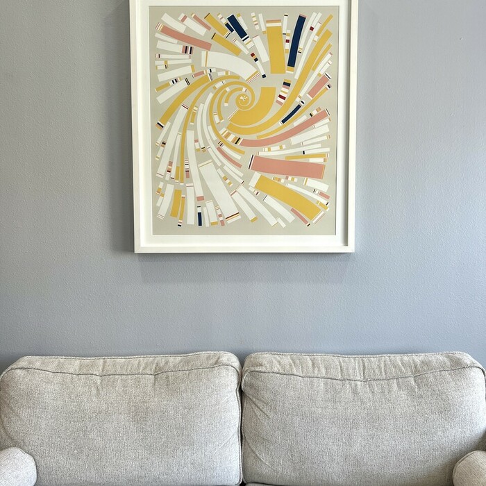 @toddg777 on Twitter: Fidenza #663, now printed and framed in my home 😁