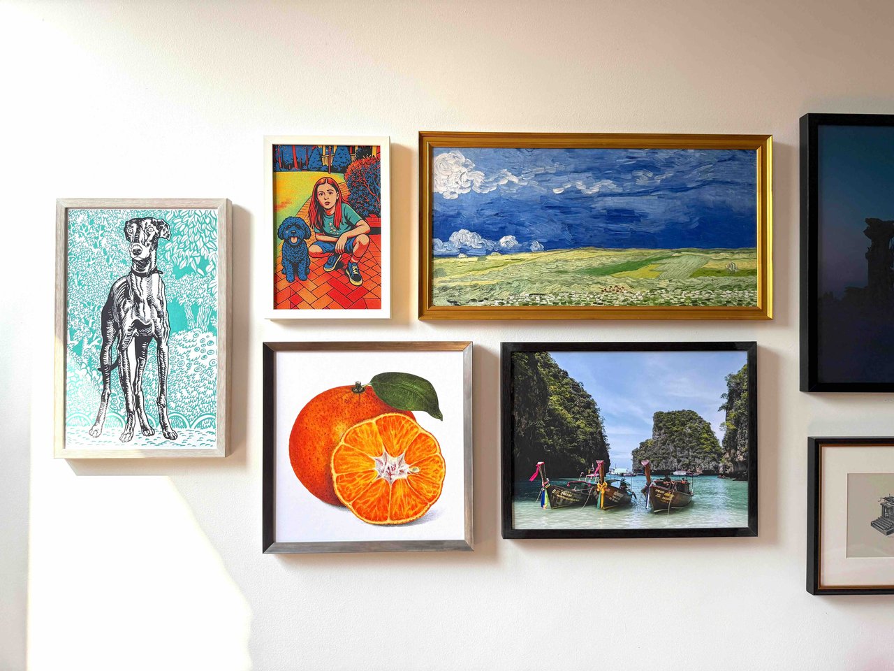 framed canvas prints gallery wall