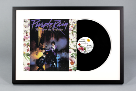 Prince: custom framed vinyl record