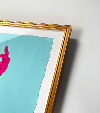 custom framing online sandwich float mount