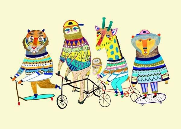 The Coolest Dudes  - custom framed artwork