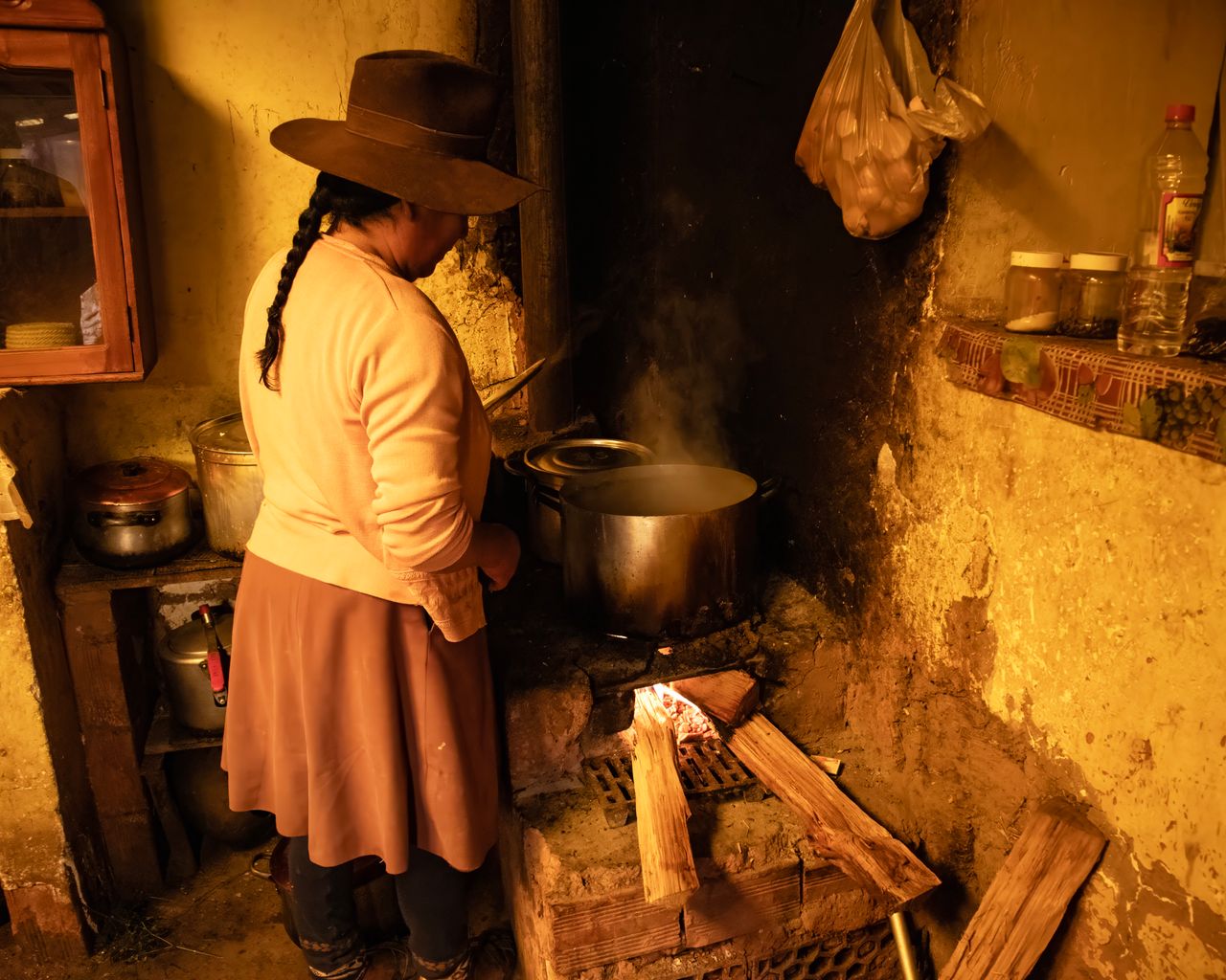 Wood Burning Stove - custom framed artwork