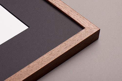 black custom frame mat