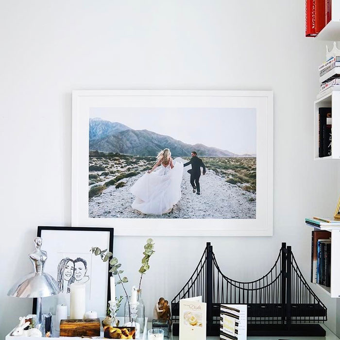 Print and frame your wedding photos