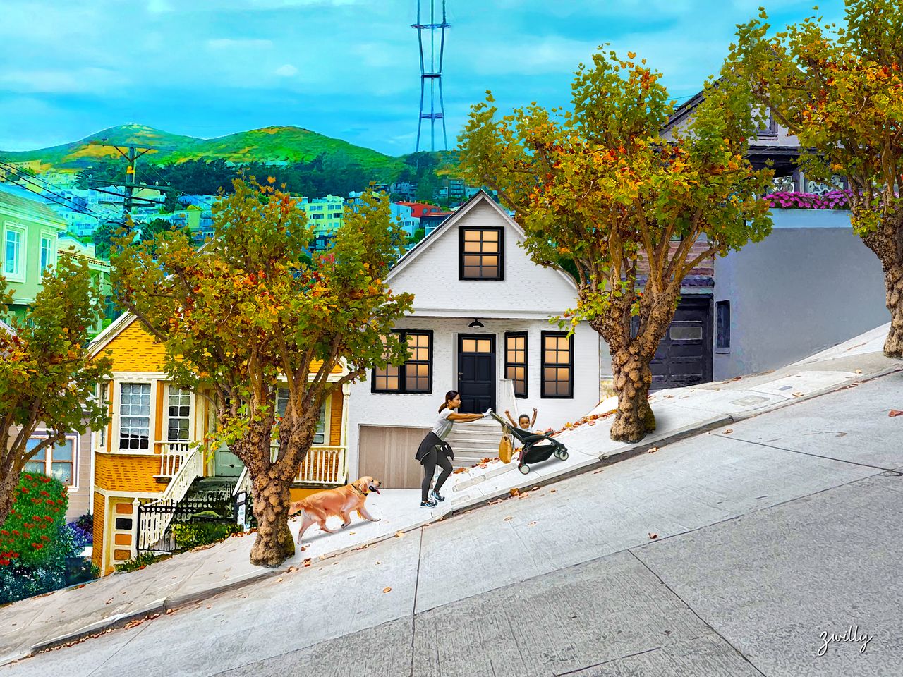 Parenthood - custom framed artwork