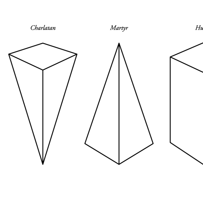 Charlatan, Martyr, Hustler - framed artwork